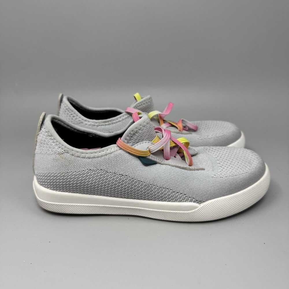 Vessi Weekend Sneaker Kids Size J4 Waterproof Shoes Sneakers Grey White